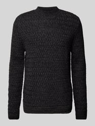 Strickpullover mit Strukturmuster von Jack & Jones Premium Schwarz - 27