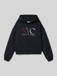 Regular Fit Hoodie mit Logo-Print Modell 'Fleece' von Calvin Klein Jeans - 7