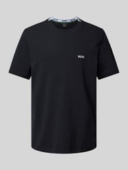 T-Shirt mit Label-Stitching Modell 'Taddy' von BOSS Green Blau - 12