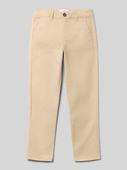Regular Fit Stoffhose mit Paspeltaschen 'Piccolo' von Mango Beige - 27