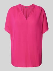 Blusenshirt aus Viskose mit V-Ausschnitt von Montego Rosa - 21