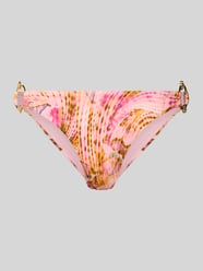 Figi bikini we wzór na całej powierzchni model 'INES' od GUESS Fuksjowy - 38