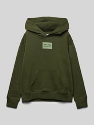 Hoodie mit Label-Patch Modell 'HAKKAI' von Jack & Jones Grün - 47