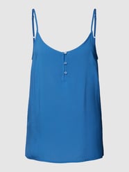 Top van pure viscose met spaghettibandjes van Vila Blauw - 10