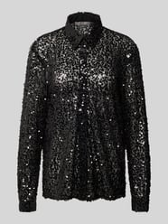 Regular fit blouse met pailletten van Christian Berg Cocktail - 44