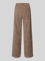 Cordhose mit Teilungsnähten Modell 'CHIARA' von MAC Braun - 2