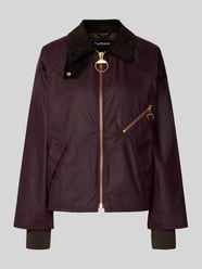 Kurtka woskowana o kroju relaxed fit z czystej bawełny model ‘ARLENE’ od Barbour - 17