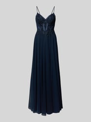 Regular Fit Abendkleid mit floralem Spitzenbesatz von Luxuar - 15