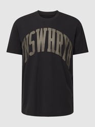 T-Shirt mit Statement-Print von QS by s.Oliver Grau / Schwarz - 46