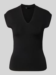 Stricktop mit V-Ausschnitt Modell 'CANELONS' von MANGO - 32