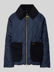 Steppjacke Modell 'DALROY'  mit Umlegekragen und Eingrifftaschen von Barbour Blau - 45