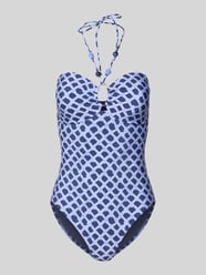 Kostium kąpielowy o kroju slim fit z obszyciem ozdobnymi kamieniami model 'Marseille' od Seafolly - 38