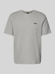 T-Shirt mit Label-Stitching von BOSS Grau - 39