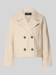Cropped Trenchcoat mit doppelreihiger Knopfleiste Modell 'VINCEMIA' von Vero Moda Beige - 19