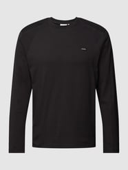 Longsleeve mit Label-Patch von CK Calvin Klein Grau / Schwarz - 9