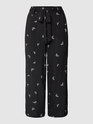 Culotte mit  Allover-Muster Modell 'NOVA' von Only Grau / Schwarz - 17