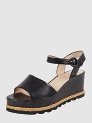 Wedges aus Leder von Högl Grau / Schwarz - 6