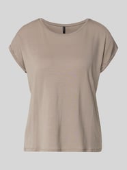 Regular fit T-shirt van lyocellmix Model 'AVA' van VERO MODA Beige - 28