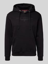 Hoodie met labelprint en kangoeroezak van Alpha Industries - 17