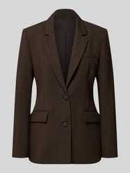 Regular fit lange blazer van viscosemix model 'RITA' van Selected - 1
