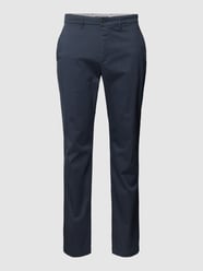 Spodnie materiałowe z fakturowanym wzorem model ‘DENTON’ od Tommy Hilfiger Niebieski - 42