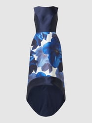 Cocktailjurk met bloemenmotief, model 'Bray'  van CHI CHI London Blauw / turquoise - 34