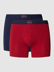 Trunks mit Label-Detail im 2er-Pack Modell 'XMAS' von Tom Tailor Rot - 34