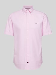 Regular Fit Business-Hemd mit Streifenmuster von Tommy Hilfiger Rosa - 46