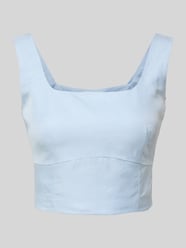 Top bluzkowy o kroju slim fit z prostokątnym dekoltem model ‘Majella’ od LeGer - 42
