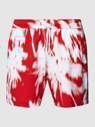 Badehose mit Allover-Muster von s.Oliver RED LABEL Rot - 25