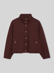 Kurzblazer mit Stehkragen von s.Oliver BLACK LABEL Bordeaux - 8
