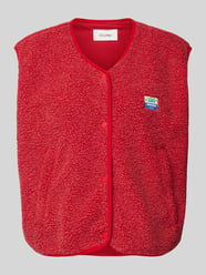 Gilet van teddybont, model 'HOKTOWN' van American Vintage Rood - 1