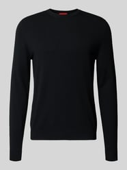 Sweter z dzianiny o kroju regular fit z mieszanki wiskozy model „SAN CODY-CV” od HUGO - 6