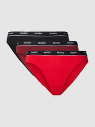 Slip mit elastischem Bund mit Label-Detail von HUGO Bordeaux - 12