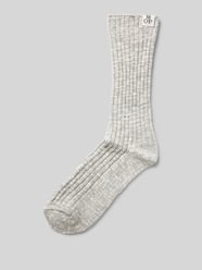 Socken mit Label-Detail Modell 'Henriette' von Marc O'Polo Grau - 3