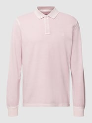Poloshirt van biologisch katoen van Marc O'Polo Paars - 48