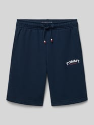 Regular fit sweatshorts van katoenmix van Tommy Hilfiger Teens - 8