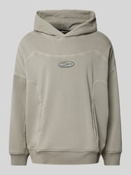 Hoodie mit Label-Badge von REVIEW Grau - 31