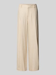 Wide Leg Pants aus Viskose-Mix mit Biesen Modell 'MIssa Coleen' von MOS MOSH Beige - 3