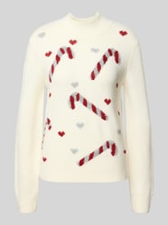 Weihnachtspullover mit gerippten Abschlüssen von Christian Berg Woman - 11