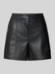 Regular Fit Shorts aus Kunstleder mit aufgesetzten Taschen Modell 'TRICIA' von Only Schwarz - 38