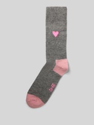 Socken mit Kaschmir-Anteil und Motiv-Stitching von UNIO HAMBURG - 31
