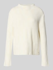 Bluzka z długim rękawem o kroju regular fit z mieszanki wełny z dodatkiem wiskozy od monari - 27