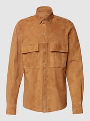 Freizeithemd aus Leder von Stylebop Braun - 5
