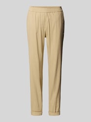 Regular Fit Hose mit elastischem Bund von Marc Cain Beige - 17