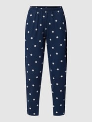 Pyjama-Hose mit Allover-Muster von Huber Bodywear Blau - 21