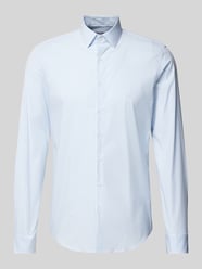 Slim Fit Business-Hemd mit Kentkragen Modell 'Bari' von CK Calvin Klein Blau - 10