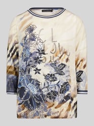 Loose fit 3/4-shirt van viscosemix van Betty Barclay Beige - 12