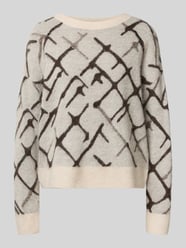 Gebreide pullover met ribboorden van comma - 6