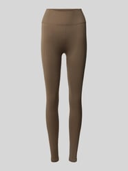 Skinny Fit Leggings mit breitem elastischem Bund Modell 'India' von BORN LIVING YOGA Beige - 4